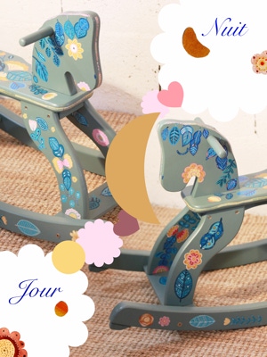 Petit cheval à bascule rénové