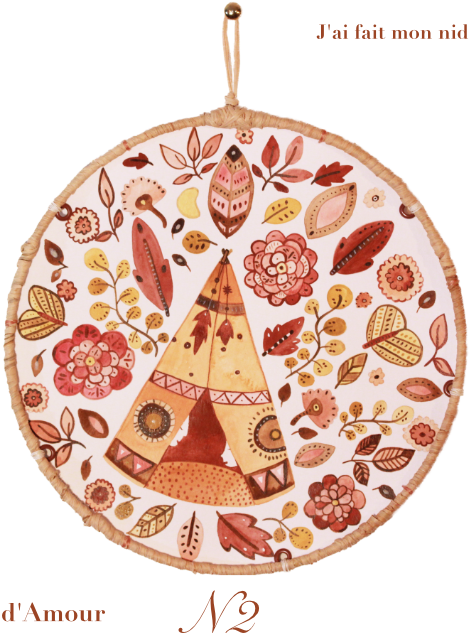 Petit monde numéro 2 : deux enfants dans un tipi